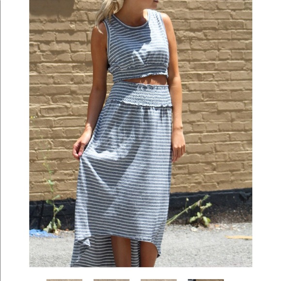 Dresses & Skirts - Striped skirt and top set NWOT